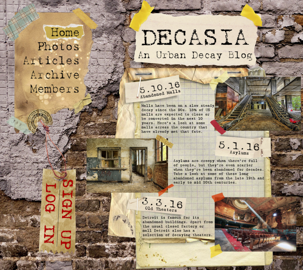 Decasia Website - Desktop