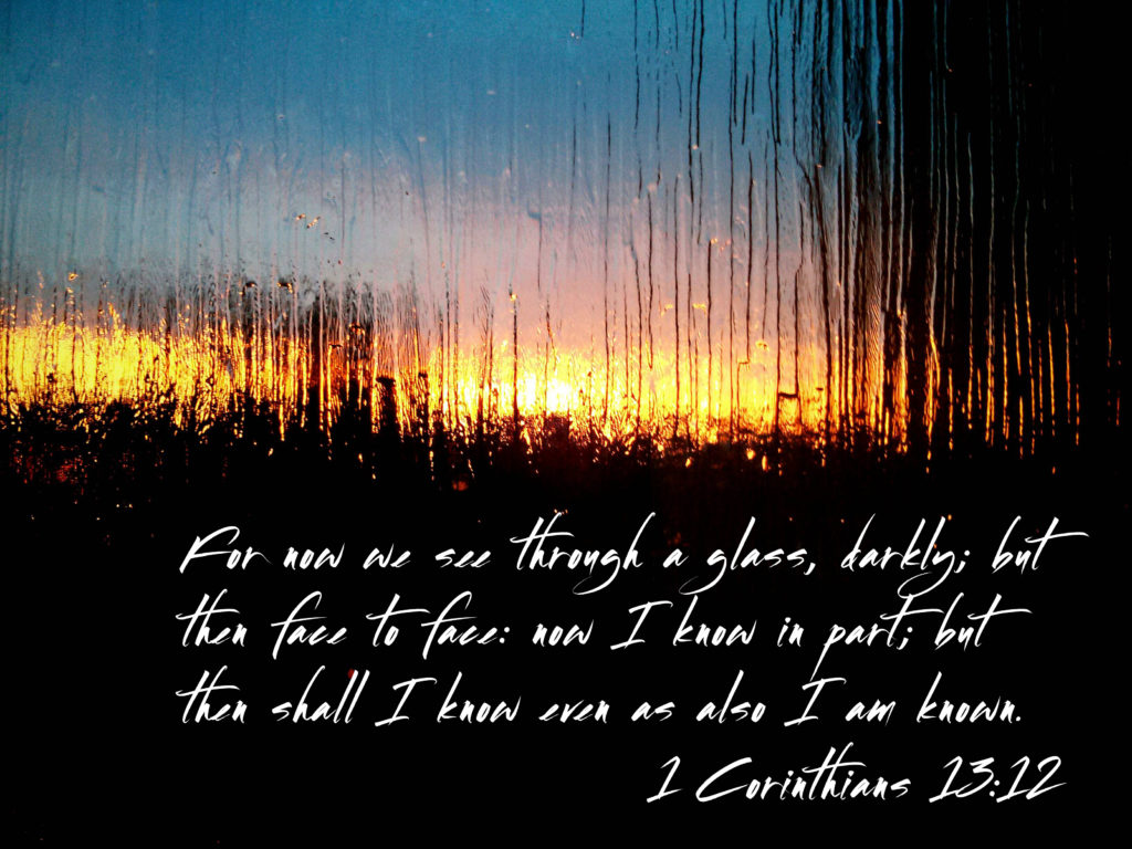 Through a Glass Darkly Typography