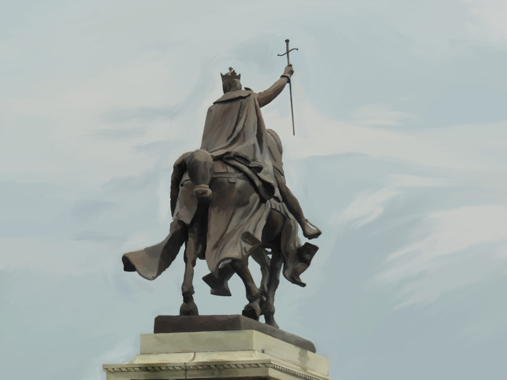 Back of the Apotheosis of St. Louis - Brushes