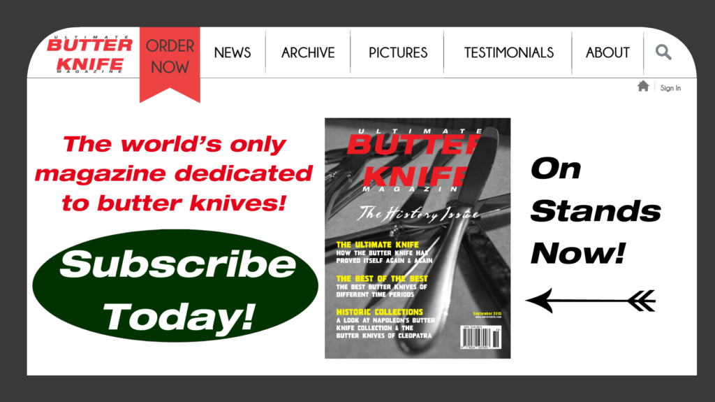 Butter Knife Magazine Website Screenshot
